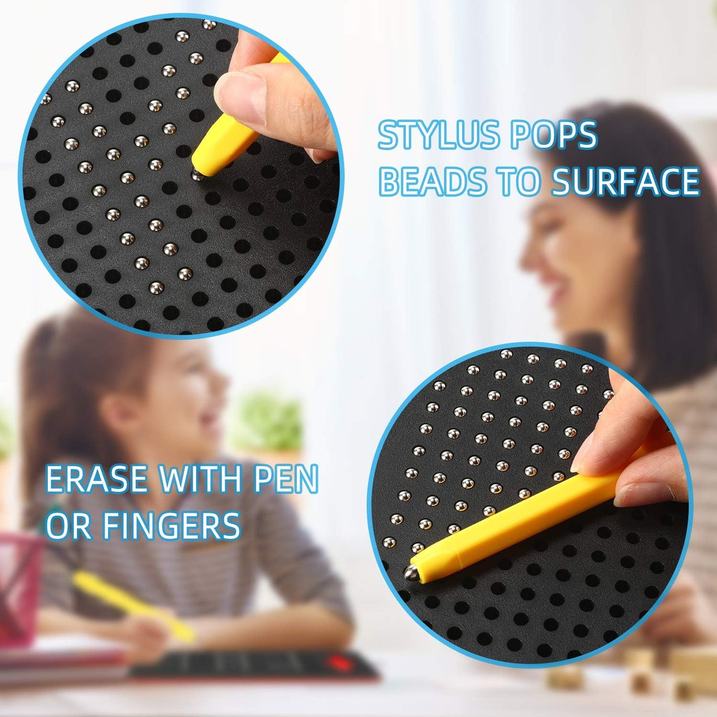 Magplayer Mini Magpad 380 PCS Magnetic Beads Writing Board for Kids Education